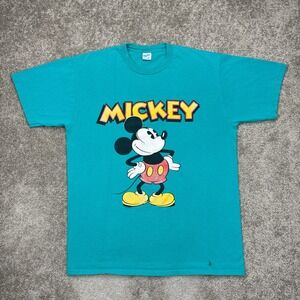Vintage 90s Disney Mickey Mouse T Shirt XL Made in USA‎